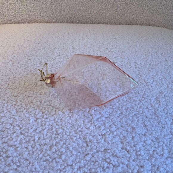 Faceted Prism Glass Ornament - Pink - Picture 2 of 4